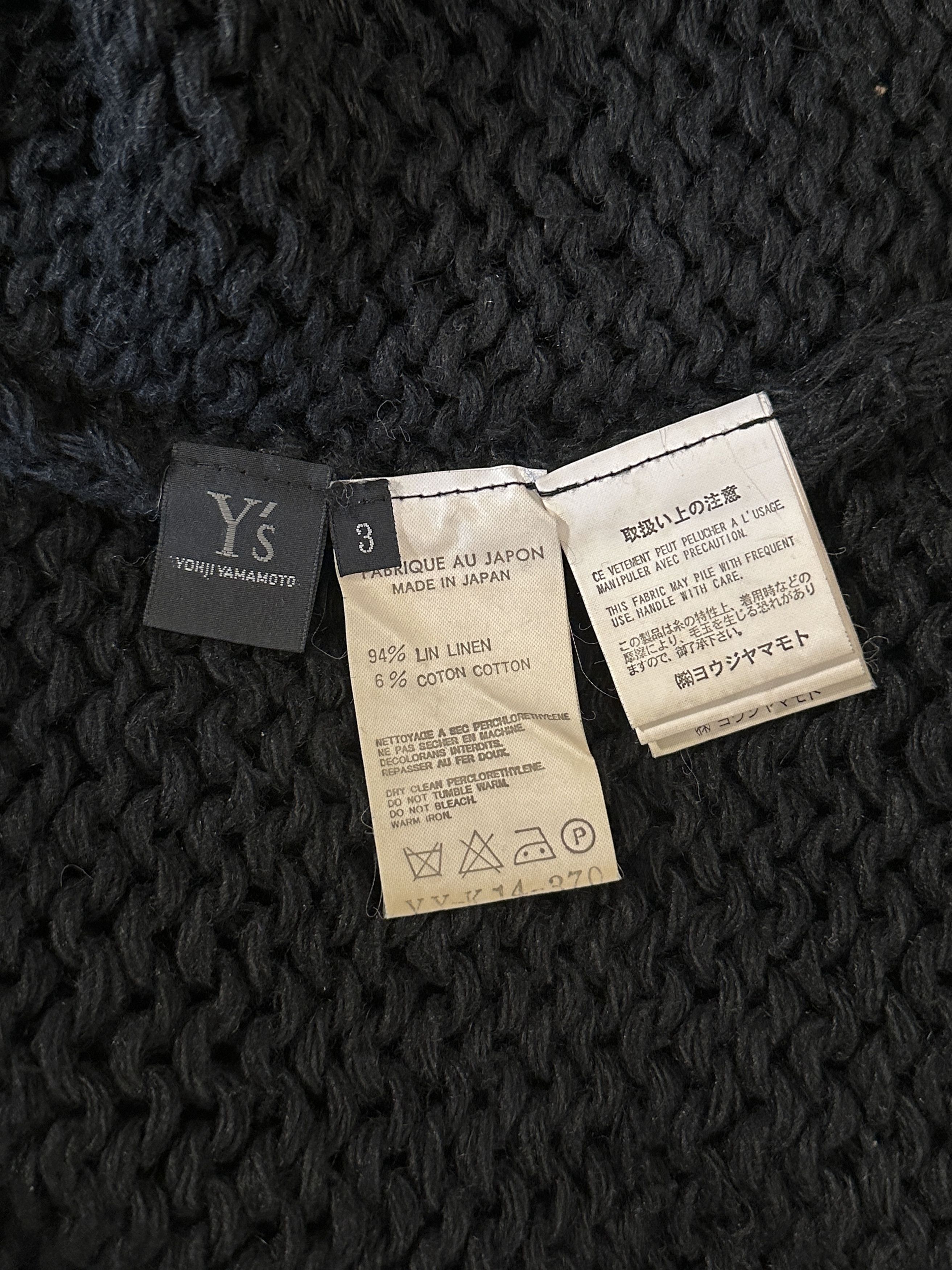 Yohji Yamamoto RARE Archival Yohji Yamamoto Y's Handmade Knit Sweater Size S / US 4 / IT 40 - 2 Thumbnail