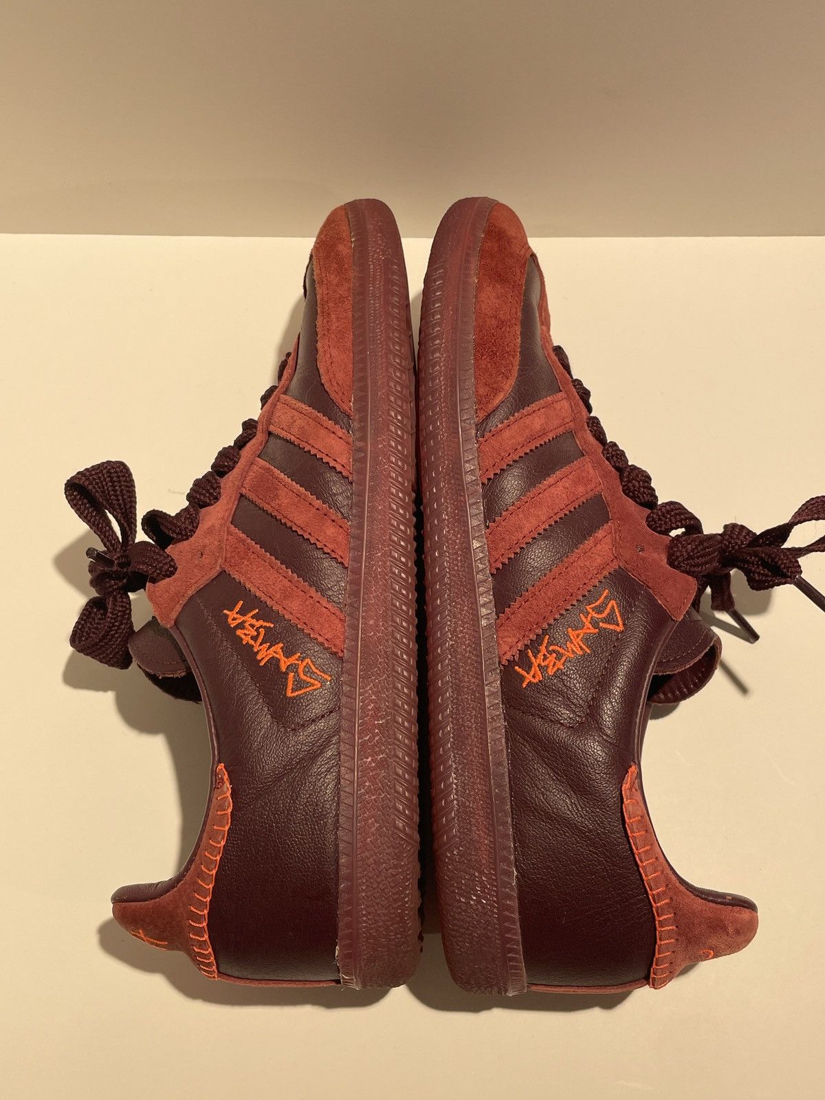 Adidas JONAH HILL x SAMBA Maroon Size US 10 / EU 43 - 4 Thumbnail