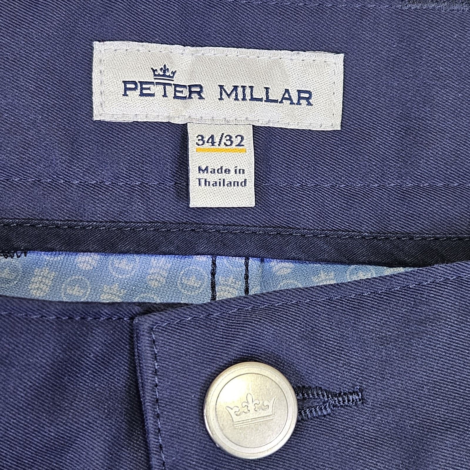 Peter Millar Peter Millar eb66 Performance Pant Navy Golf Chino Trouser Size US 34 / EU 50 - 10 Thumbnail