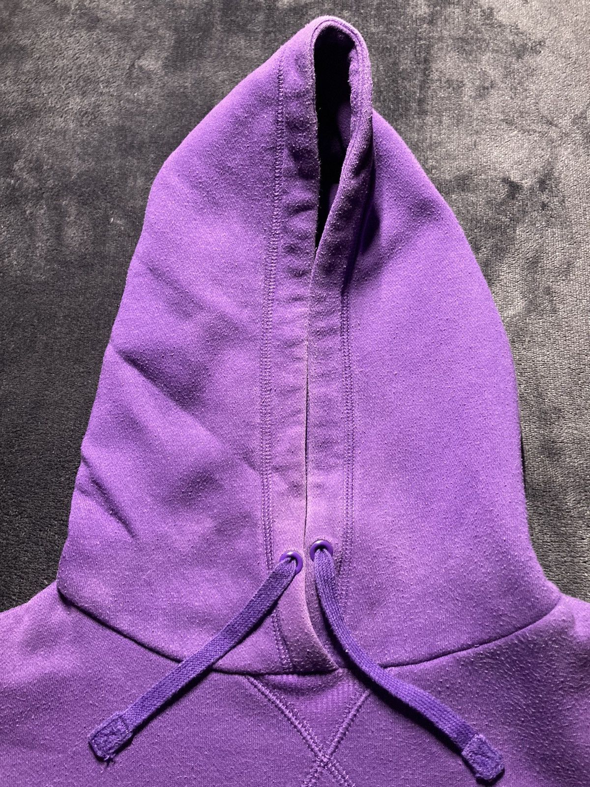 Nike × Vintage ⛩️Vintage Nike Purple Corner Swoosh Hoodie Mini Logo SunFaded Size US S / EU 44-46 / 1 - 6 Thumbnail