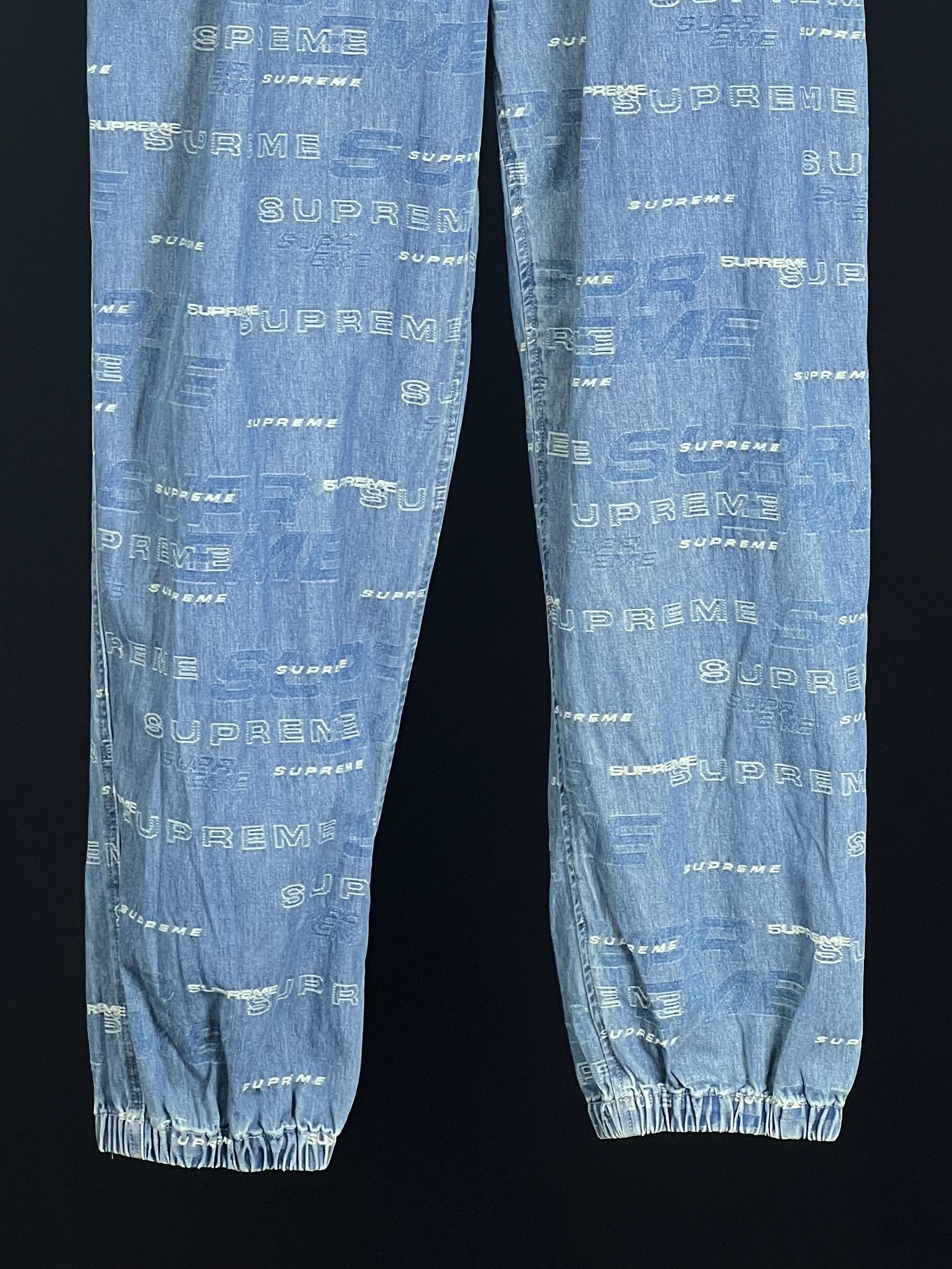 Supreme DIMENSIONS LOGO DENIM SKATE PANT Size US 30 / EU 46 - 3 Thumbnail
