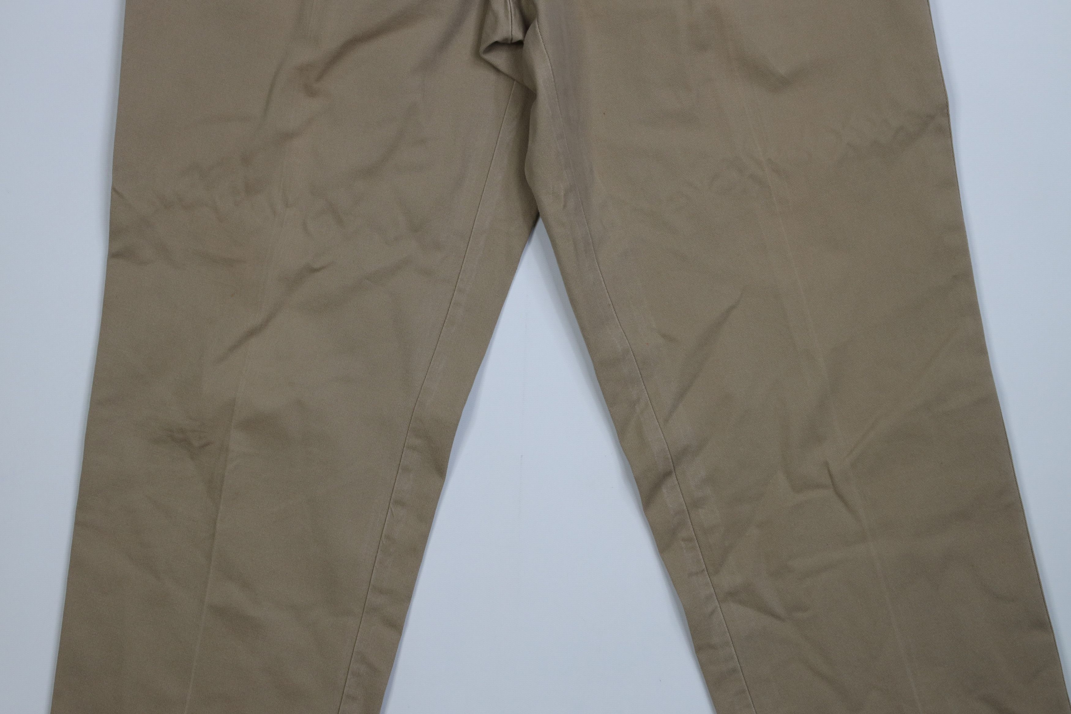 Polo Ralph Lauren Vintage 90s Ralph Lauren Wide Leg Chino Pants Trousers Khaki Size US 34 / EU 50 - 3 Thumbnail