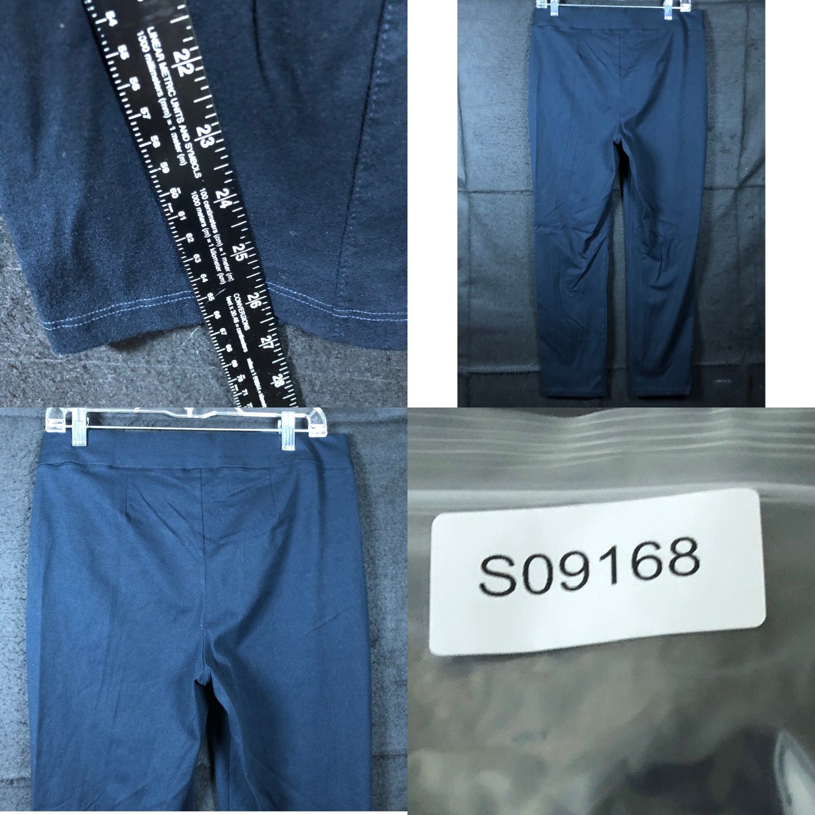 Vintage Chicos Travelers Womens Pants Blue Pull On High Rise Straight Stretch M Pants Womens Medium Blue Straight, High Rise, Pull On Size 24" / US 00 / IT 34 - 8 Thumbnail