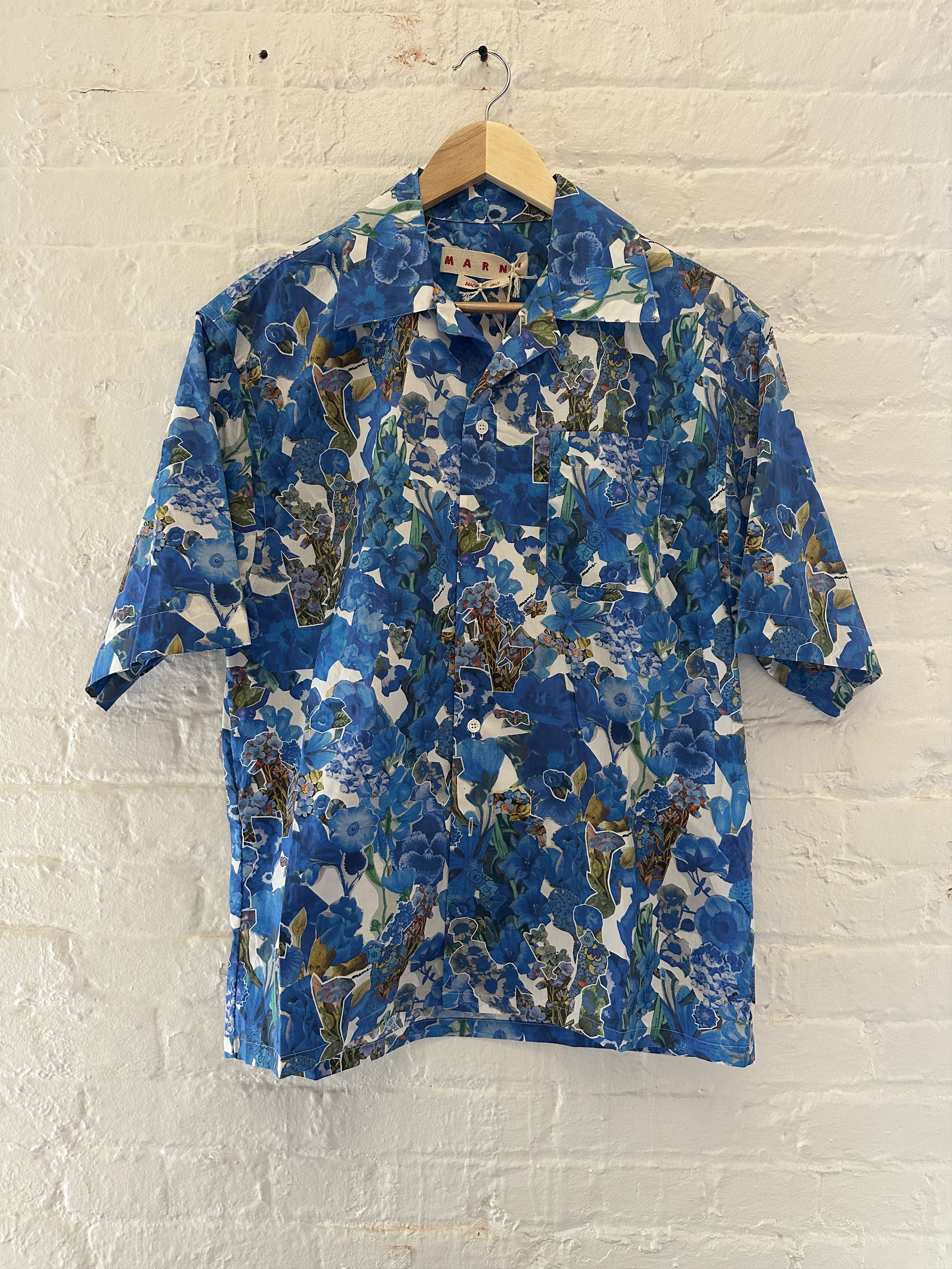 Marni Collage Hawaiian Camp Collar Shirt