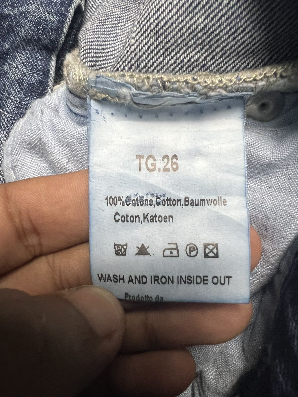 14th Addiction Y2K Italian Shiki Ripped Wide-Leg Denim Jeans (41) Size 26" / US 2 / IT 38 - 9 Thumbnail