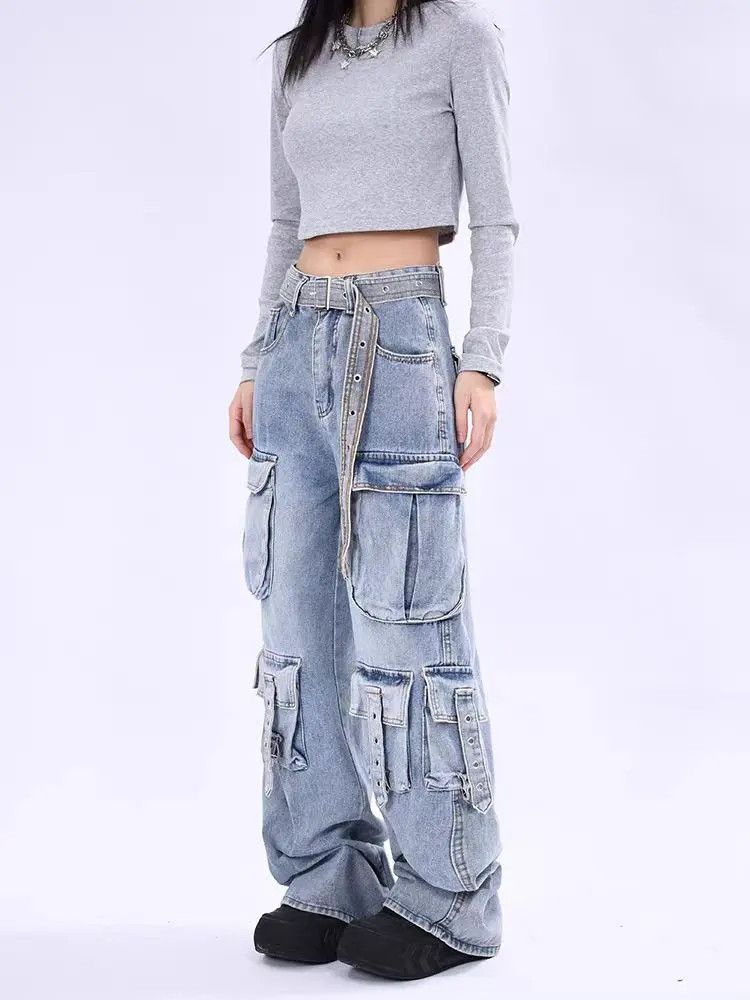 Vintage Streetwear Hip Hop Loose Casual Pants