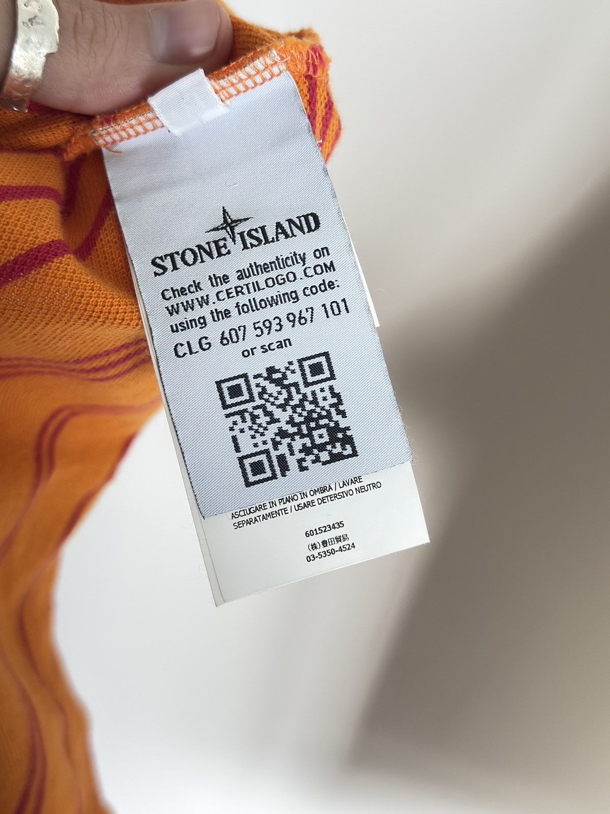 Stone Island Stone Island Striped L/s Polo Size US XXL / EU 58 / 5 - 5 Thumbnail