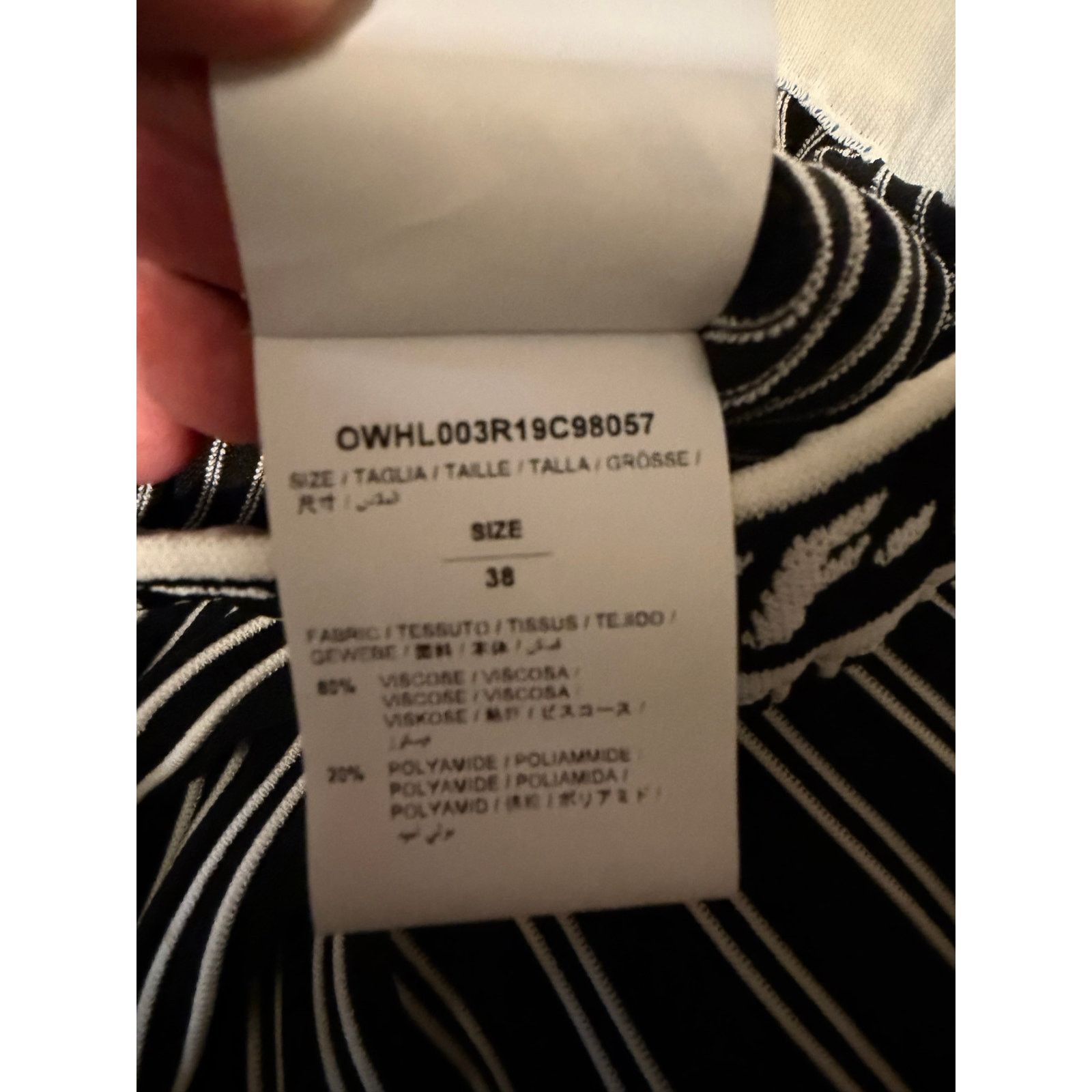 Off-White OFF WHITE Plisse Knit Skirt size 38IT/ XS $1235 Size 26" / US 2 / IT 38 - 8 Thumbnail