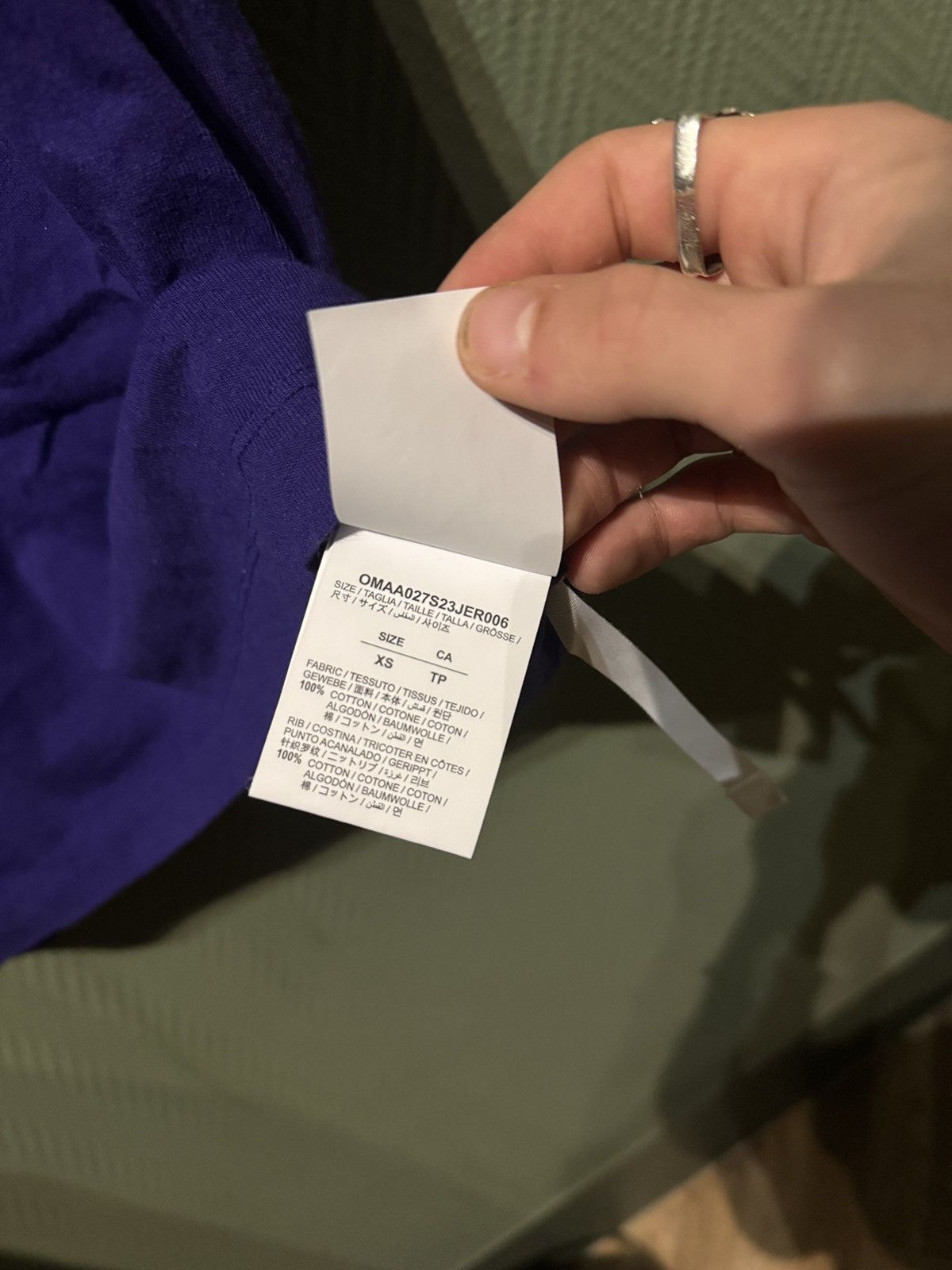 Off-White Purple and yellow off white T shirt Size US S / EU 44-46 / 1 - 7 Thumbnail