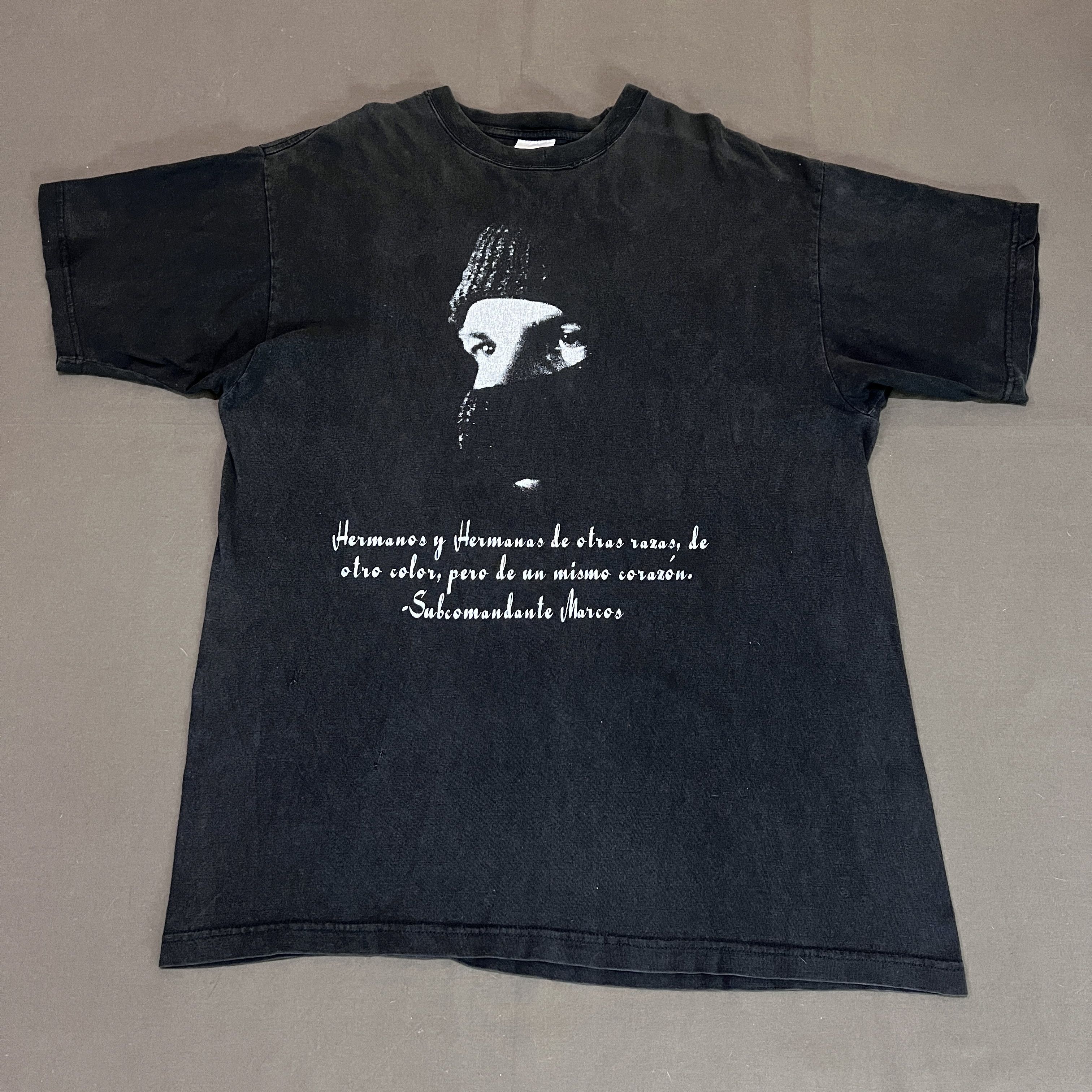 Rage Against The Machine Vtg Subcomandante Marcos EZLN Zapatista Liberation Faded Size US XL / EU 56 / 4 - 3 Thumbnail