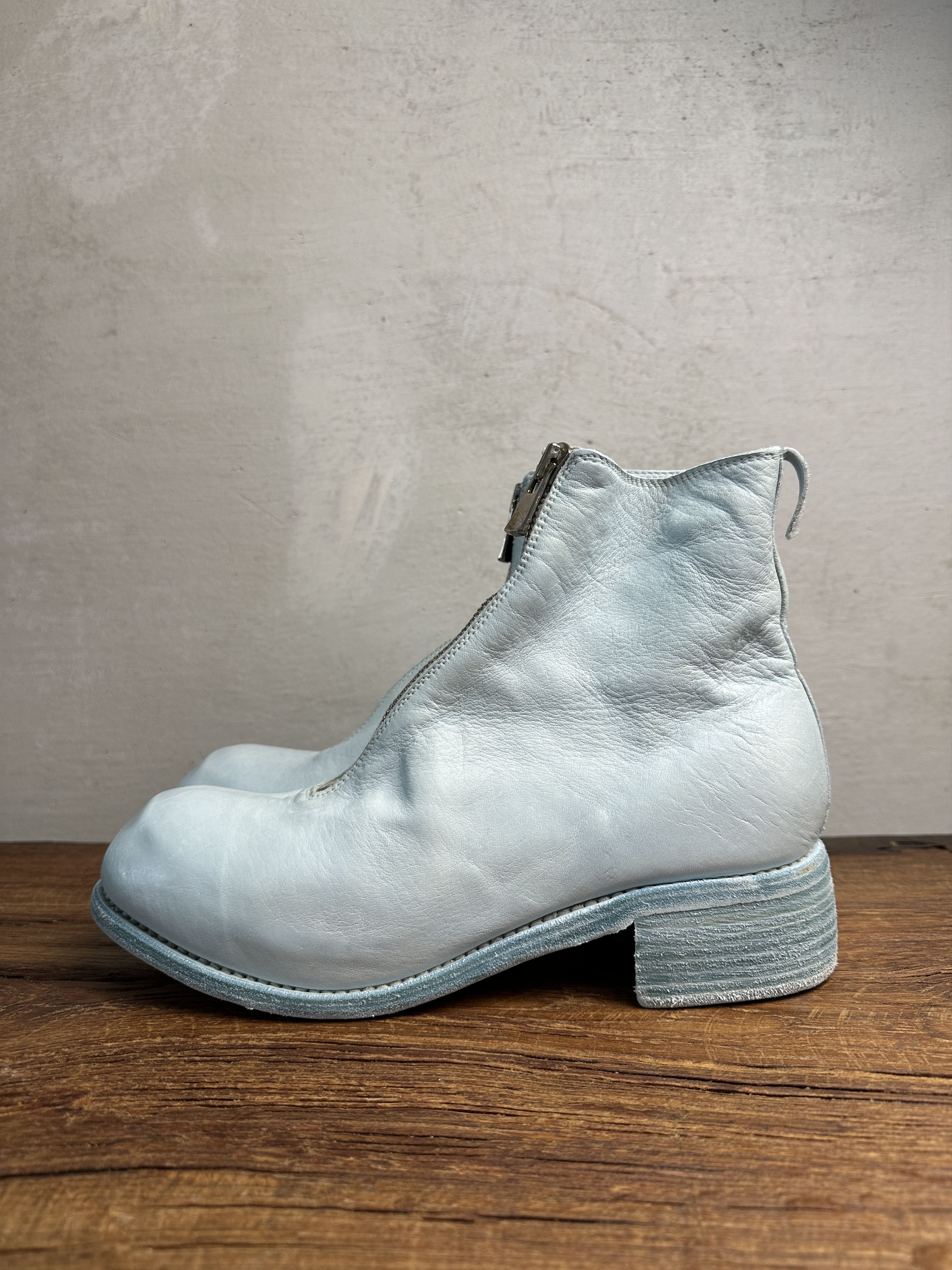 Guidi Guidi PL1 Front Zip Light Blue Leather Boots Size US 9 / IT 39 - 2 Thumbnail