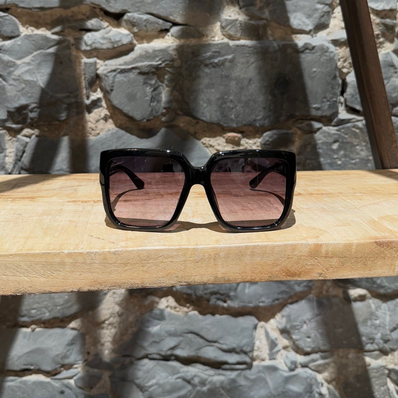 Gucci Gucci GG3727 Diamantissima Horsebit Ovrszd Square Sunglasses Size ONE SIZE - 2 Thumbnail