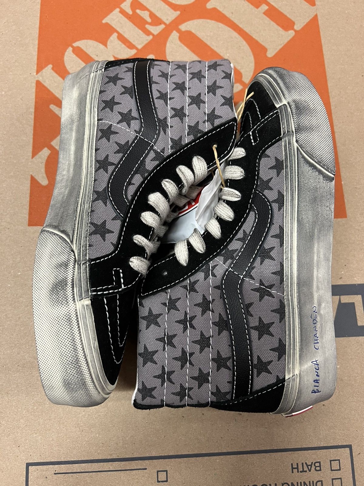 BIANCA CHANDON × Vans Bianca Chandon/Vans Vault OG SK8-Hi Reissue Lux - black Size US 5 / EU 37 - 4 Thumbnail