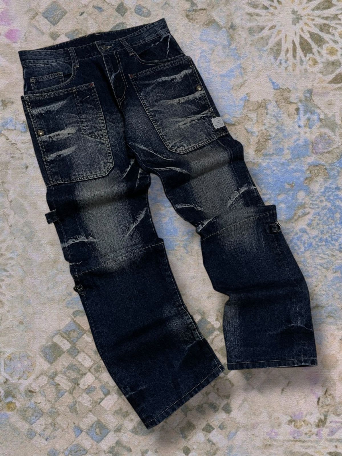 PPFM Vintage Authentic Og Designer Japan PPFM World War Denim Size US 31 - 2 Thumbnail