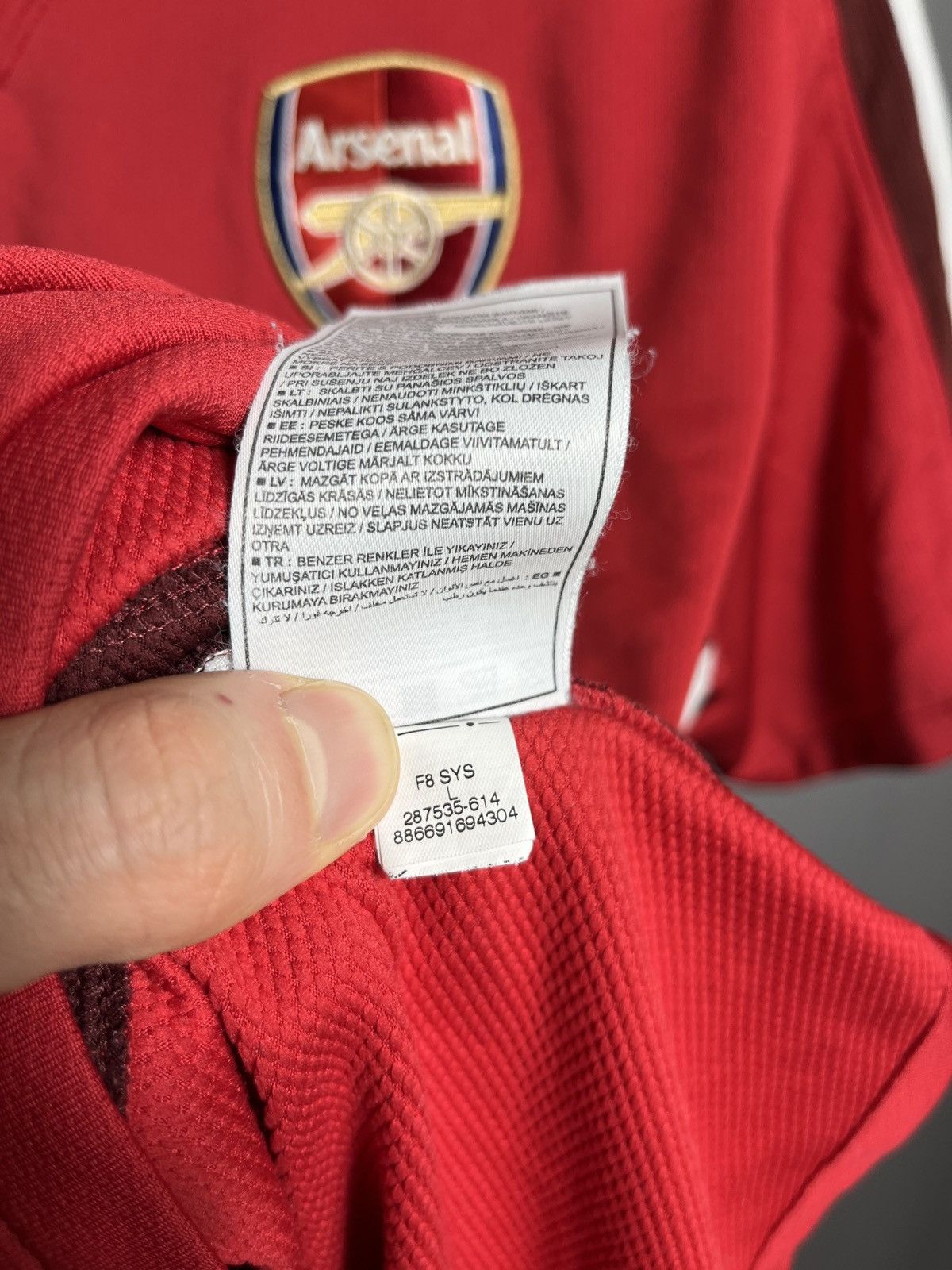 Vintage ARSENAL LONDON 2008 2010 HOME FOOTBAL SHIRT SOCCER JERSEY Size US L / EU 52-54 / 3 - 6 Thumbnail