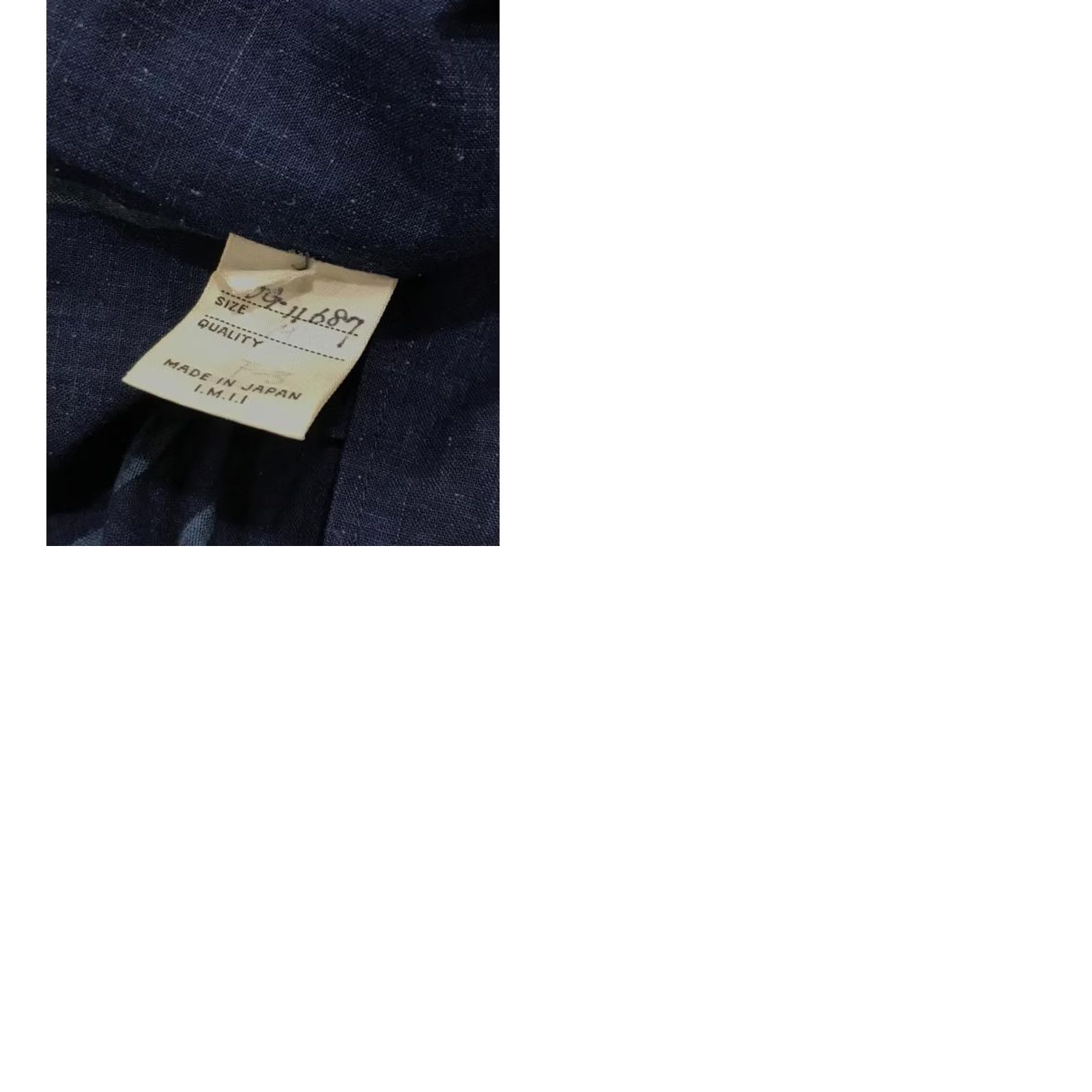 Issey Miyake VINTAGE ISSEY MIYAKE BAND COLLAR DESIGN SHIRT MEN NAVY SIZE M USED Size US M / EU 48-50 / 2 - 9 Thumbnail