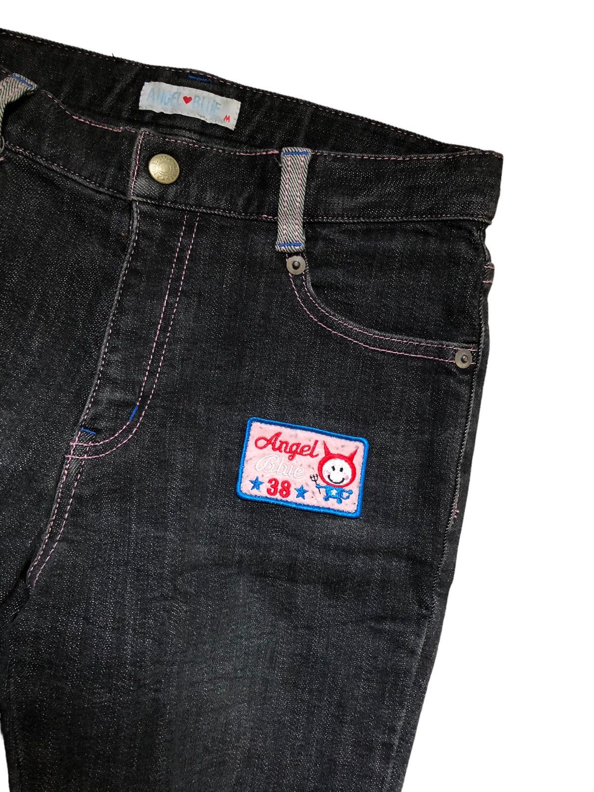 Angel Blue × Hysteric Glamour × Japanese Brand Japanese Brand Angel Blue Patchwok Jeans Size 27" / US 4 / IT 40 - 4 Thumbnail
