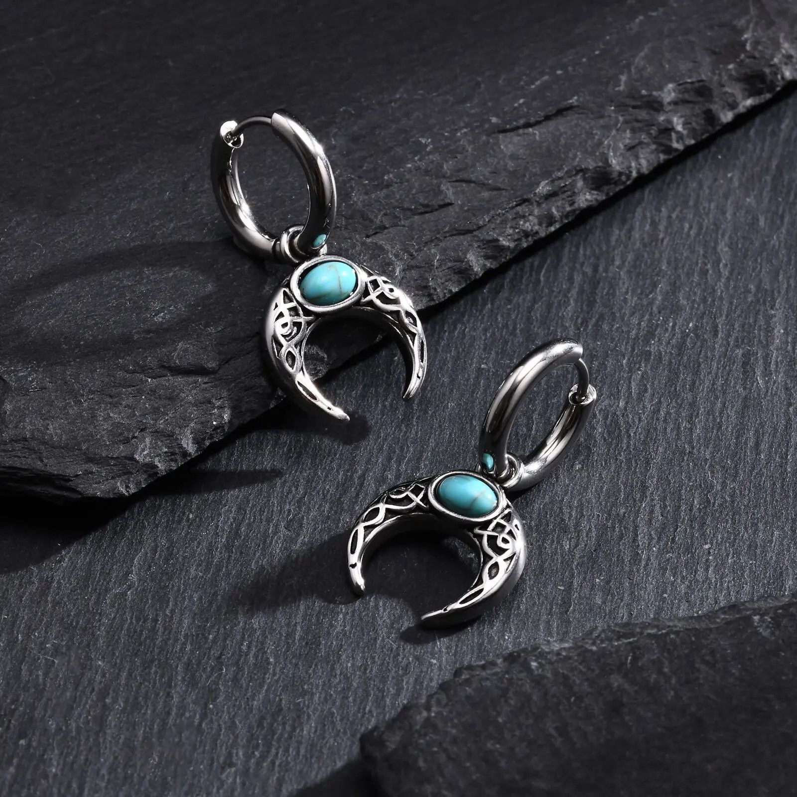 Japanese Brand × Vintage 1Pair Moon Earrings Size ONE SIZE - 4 Thumbnail