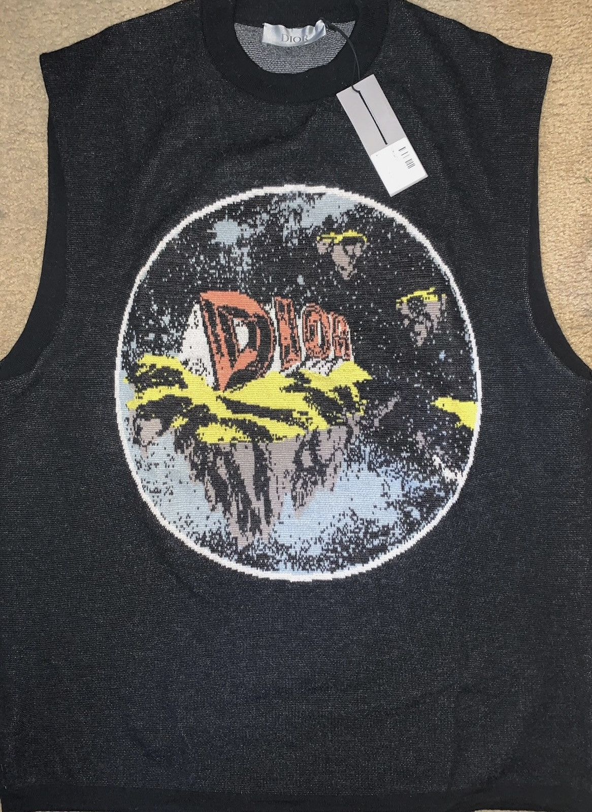 Dior Sleeveless Jacquard Sweater Size US L / EU 52-54 / 3 - 2 Thumbnail