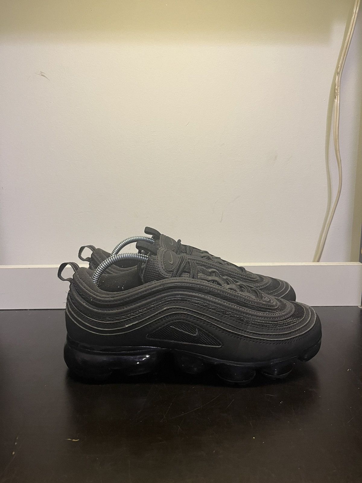 Nike Nike Air Vapormax 97 Triple Black GS 5.5Y AQ2657 001 Grailed