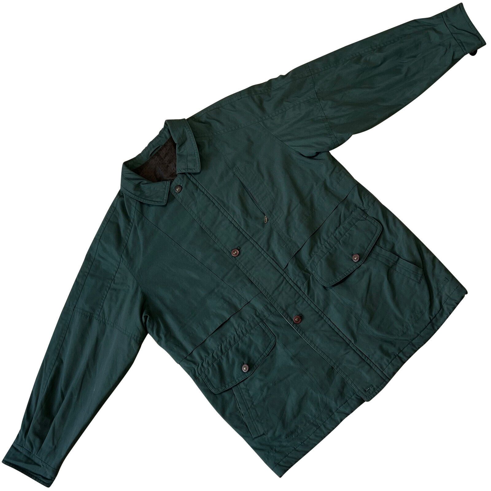 image of Vintage Casual Land (Germany) Microfiber Field Jacket Olive in Green, Men's (Size 2XL)