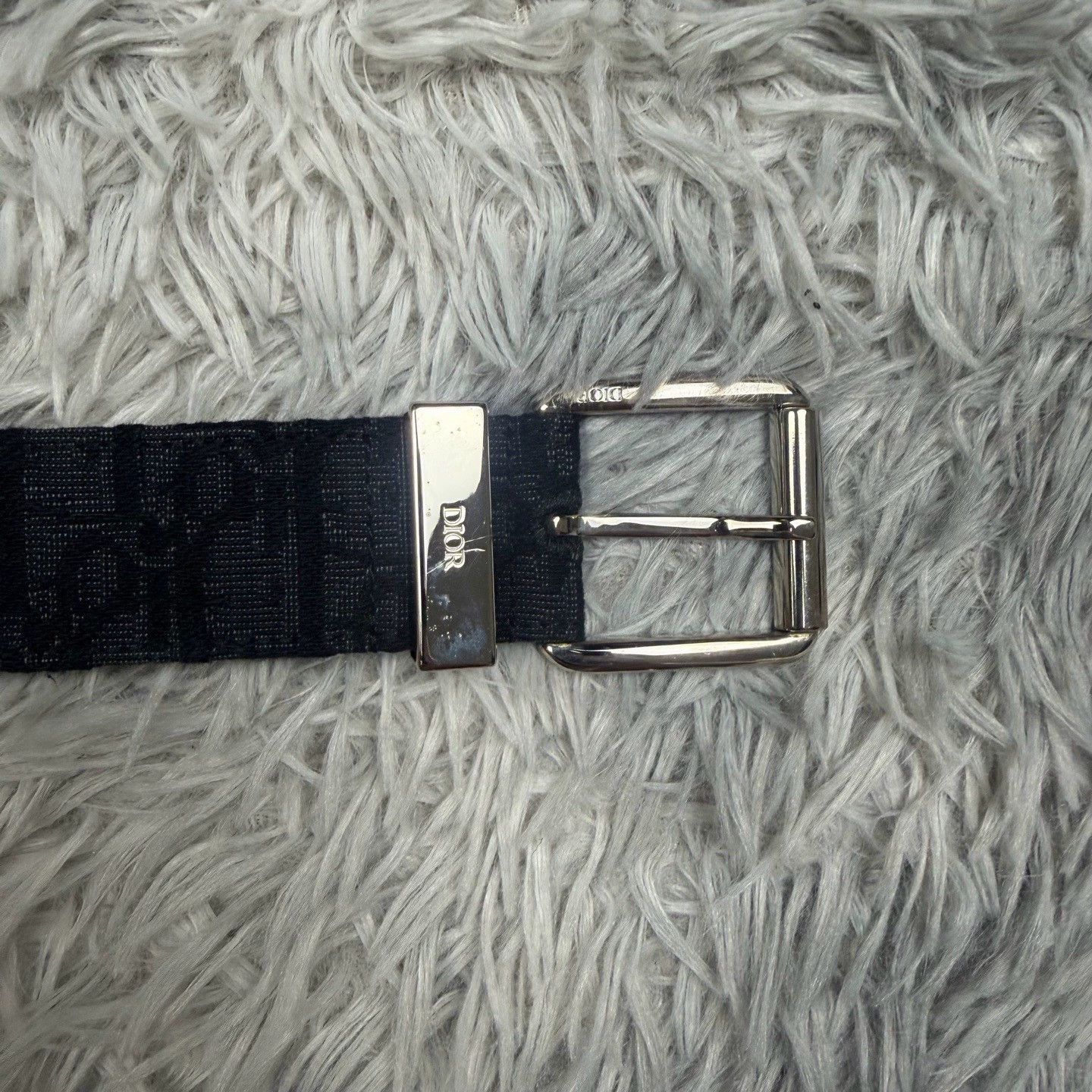 Dior dior black woven leather belt size 95 Size ONE SIZE - 7 Thumbnail