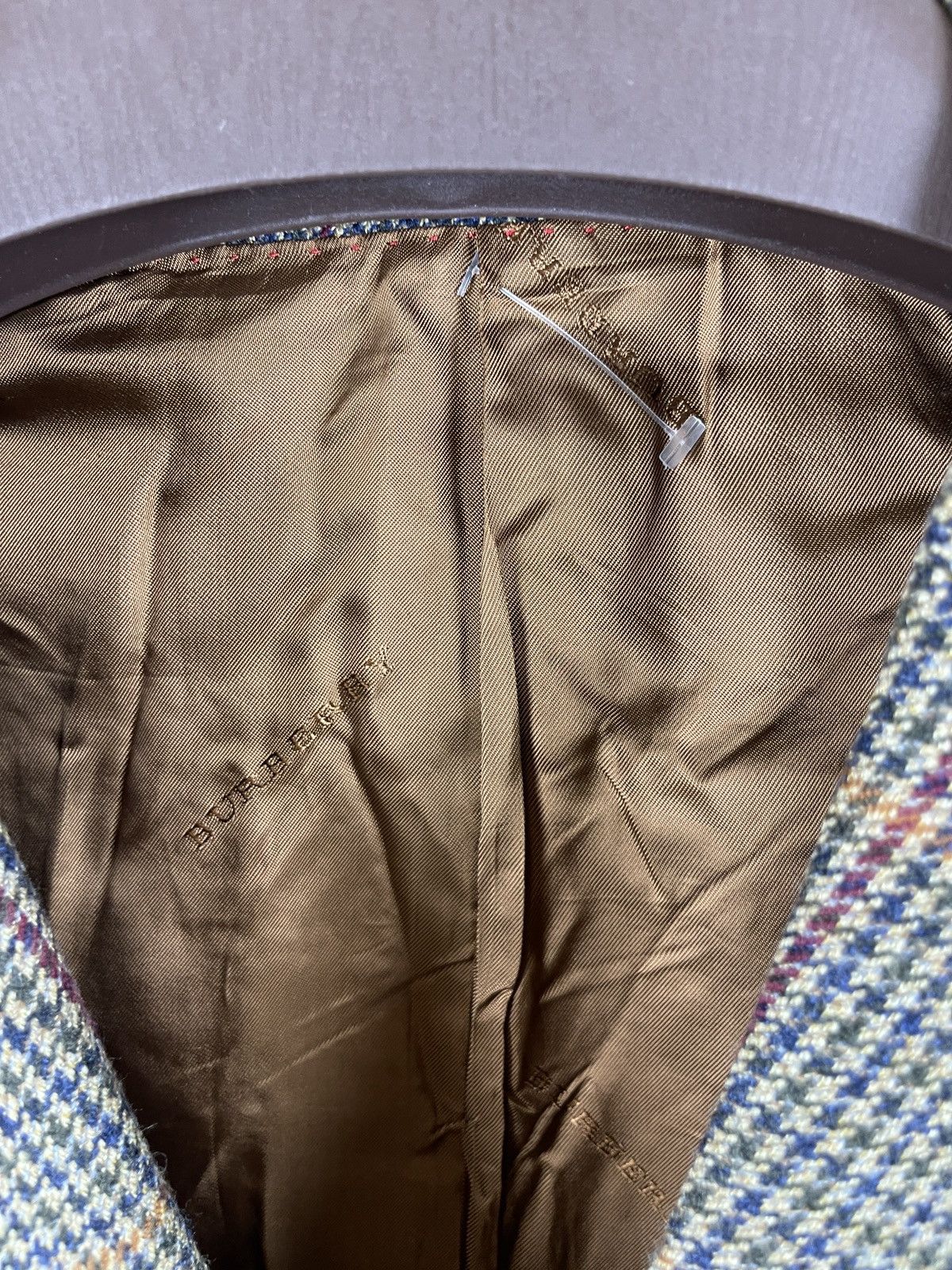 Burberry Burberry London luxury wool tweed Houndstooth blazer size 26 Size 46R - 11 Thumbnail