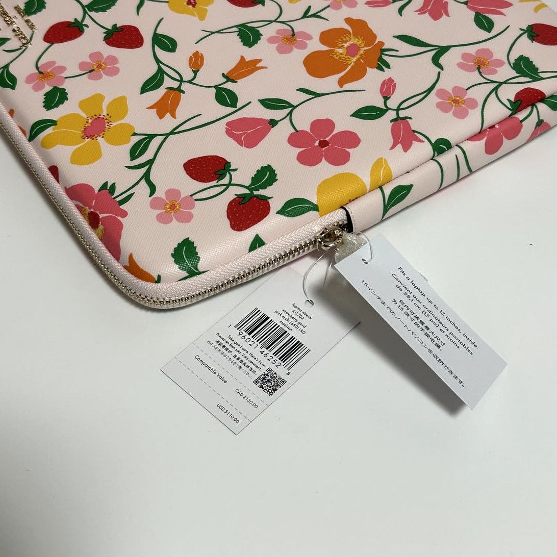 Kate Spade Kate Spade Strawberry Laptop Sleeve up to 15" laptop Size ONE SIZE - 5 Thumbnail