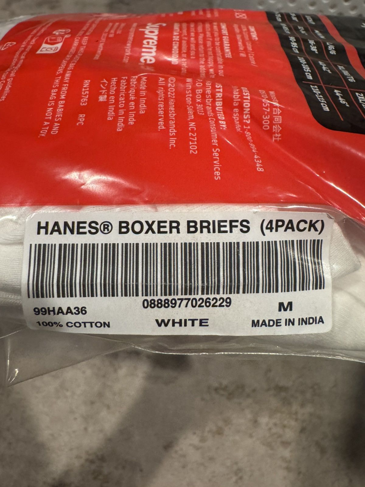 Supreme Supreme Boxer White Small Size 30 - 3 Thumbnail