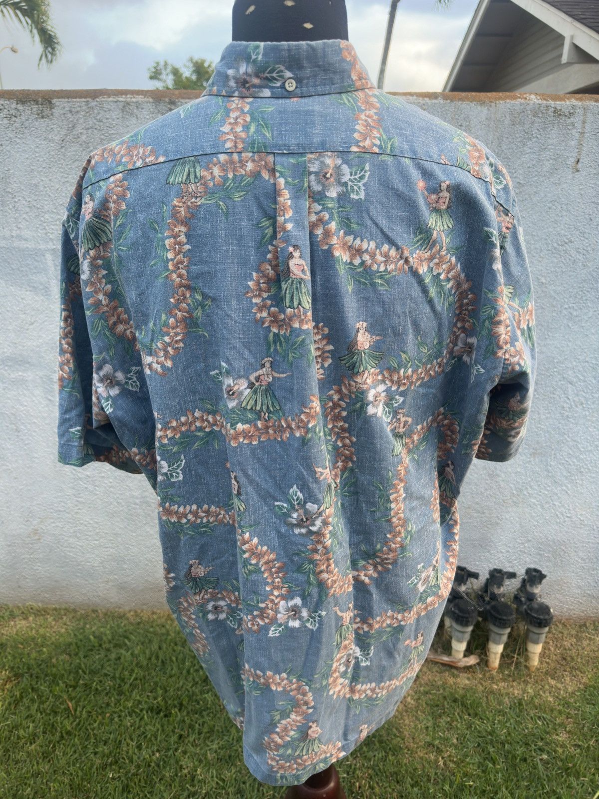 Reyn Spooner PreOwned Reyn Spooner Hawaiian Print Blue Men's XXL Size US XXL / EU 58 / 5 - 2 Thumbnail