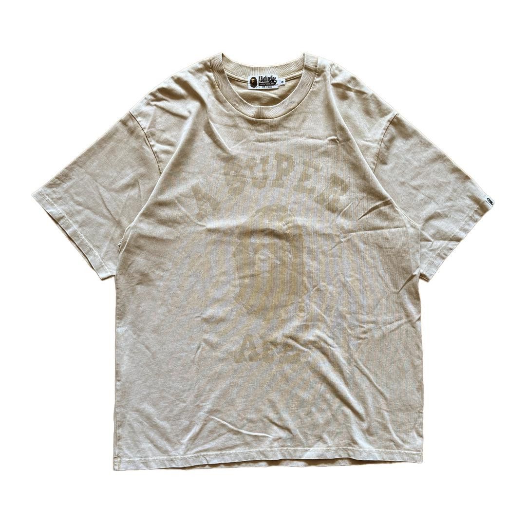 Bape BAPE x Kid Super Beige Oversized Tee (M) Size US M / EU 48-50 / 2 - 1 Thumbnail