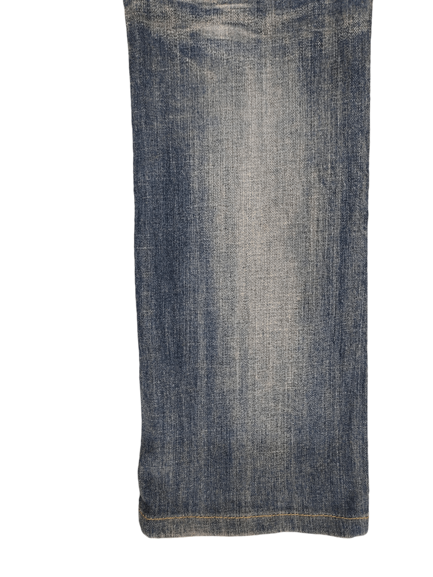 Nicole Club 2000s Nicole Club Spiral Cut Clawmark Faded Denim Jeans Size US 30 / EU 46 - 16 Thumbnail