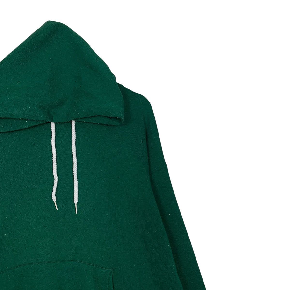 Vintage 90’s HANES Made in Usa Green Plain Hoodies #3556-C162 Size US XL / EU 56 / 4 - 4 Thumbnail