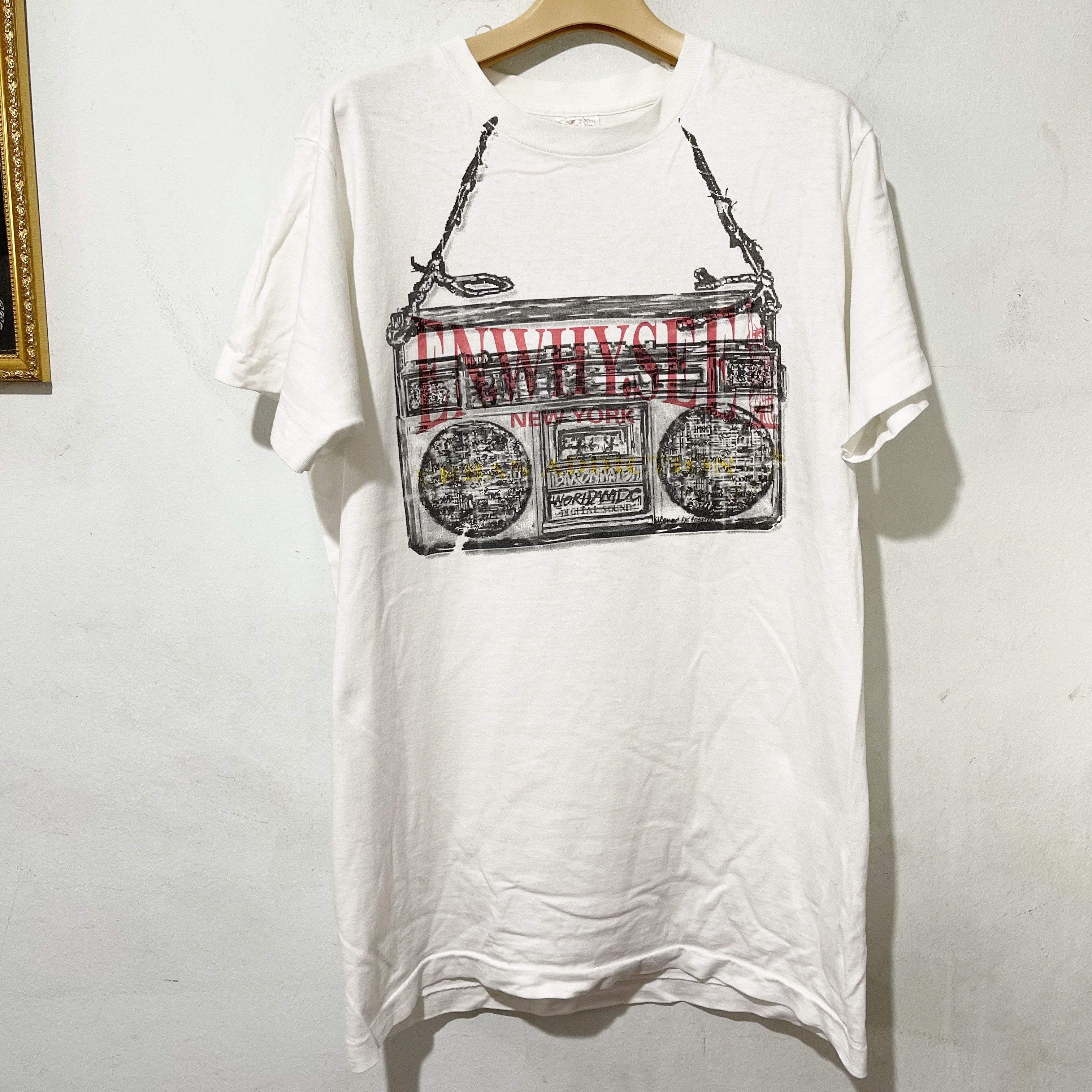Vintage Vintage 90s New York T-Shirt Size US M / EU 48-50 / 2 - 1 Thumbnail