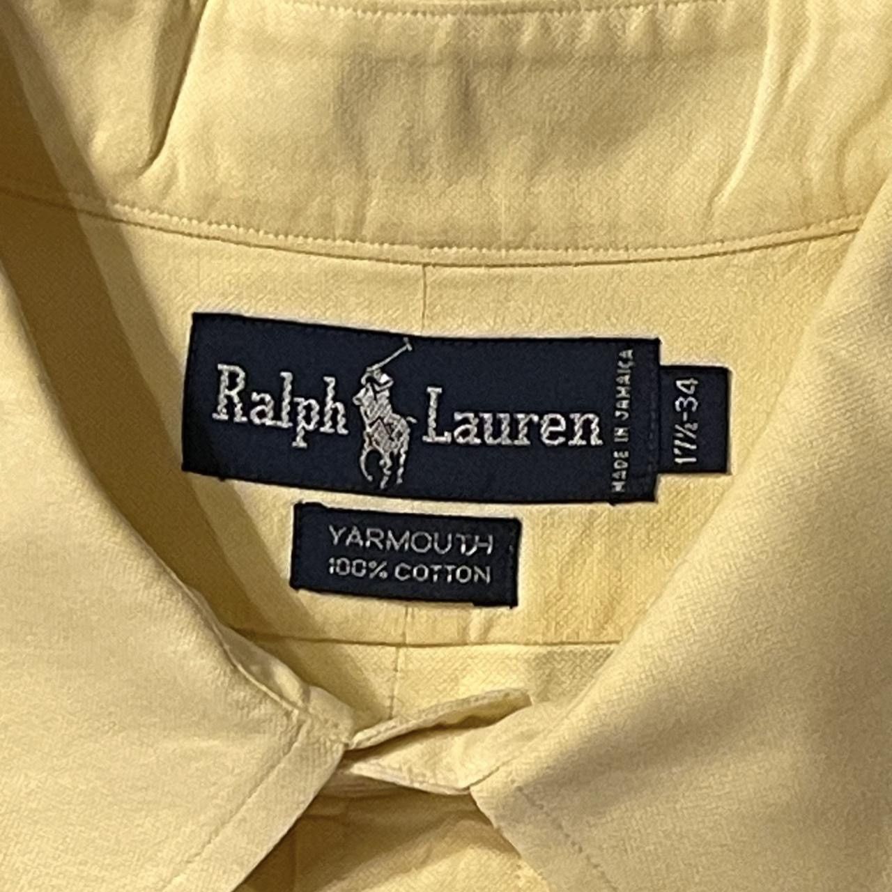 Polo Ralph Lauren VINTAGE Polo Ralph Lauren Yarmouth 90s Yellow Oxford XL Size US XL / EU 56 / 4 - 2 Thumbnail