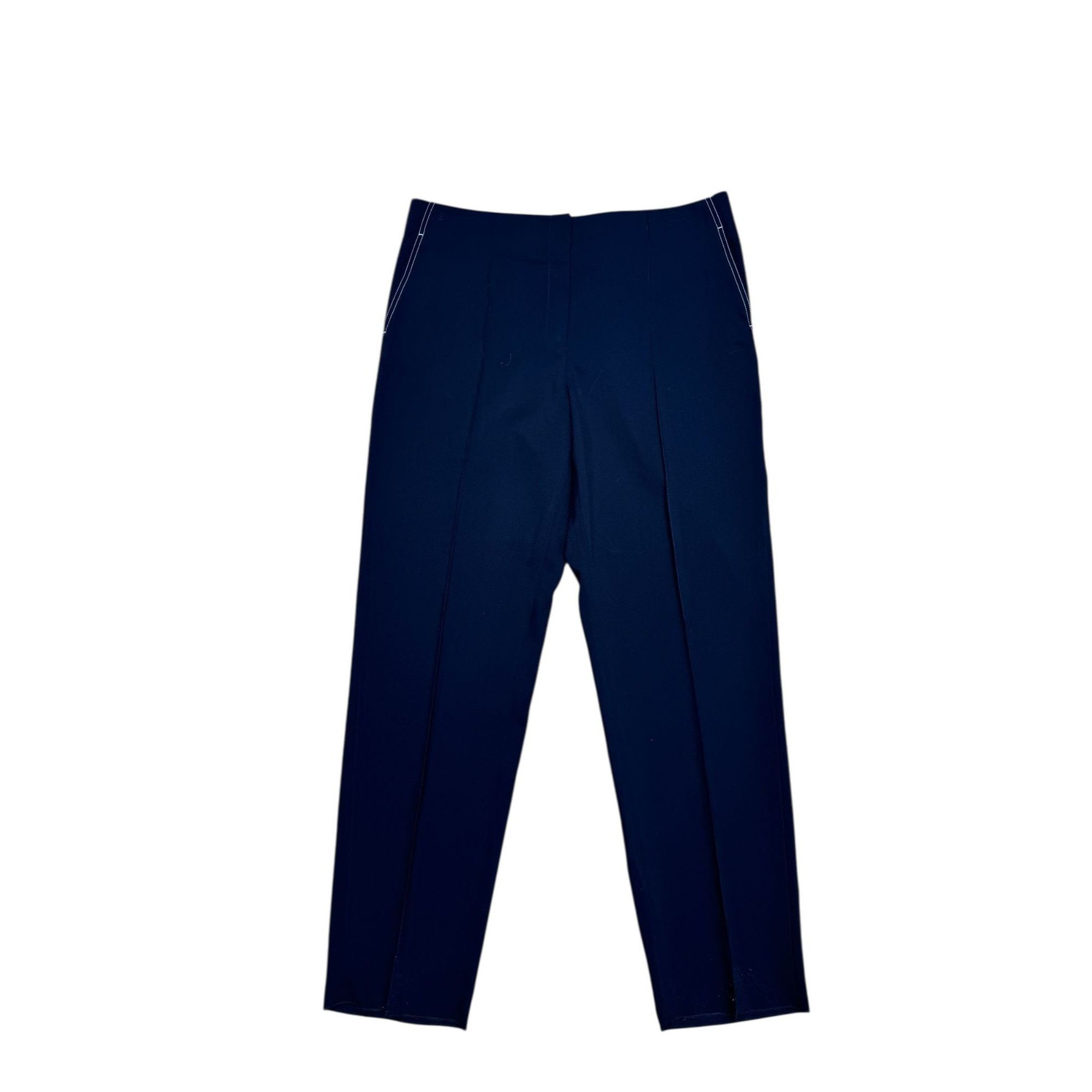 Celine Navy Wool Trousers Size 32" / US 10 / IT 46 - 1 Thumbnail