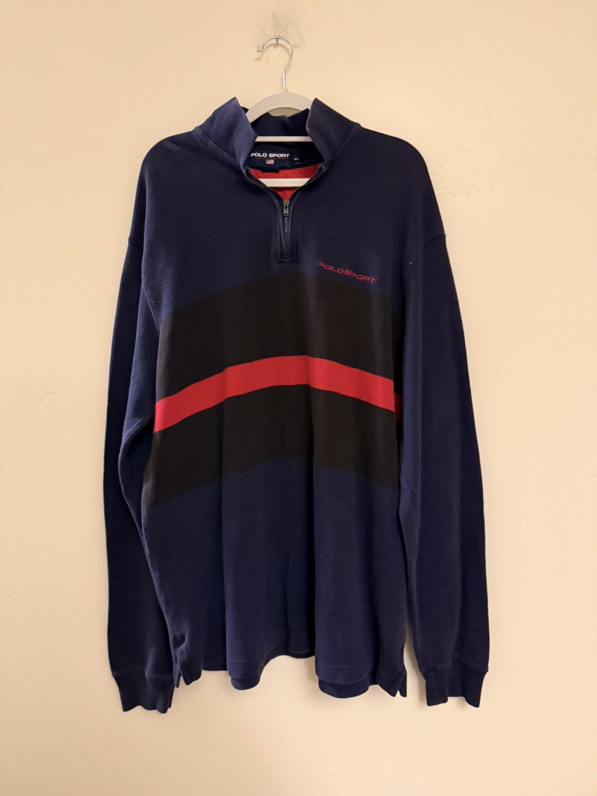 Polo Ralph Lauren Vintage Polo Sport Ralph Lauren Quarter Zip Size US XL / EU 56 / 4 - 1 Thumbnail