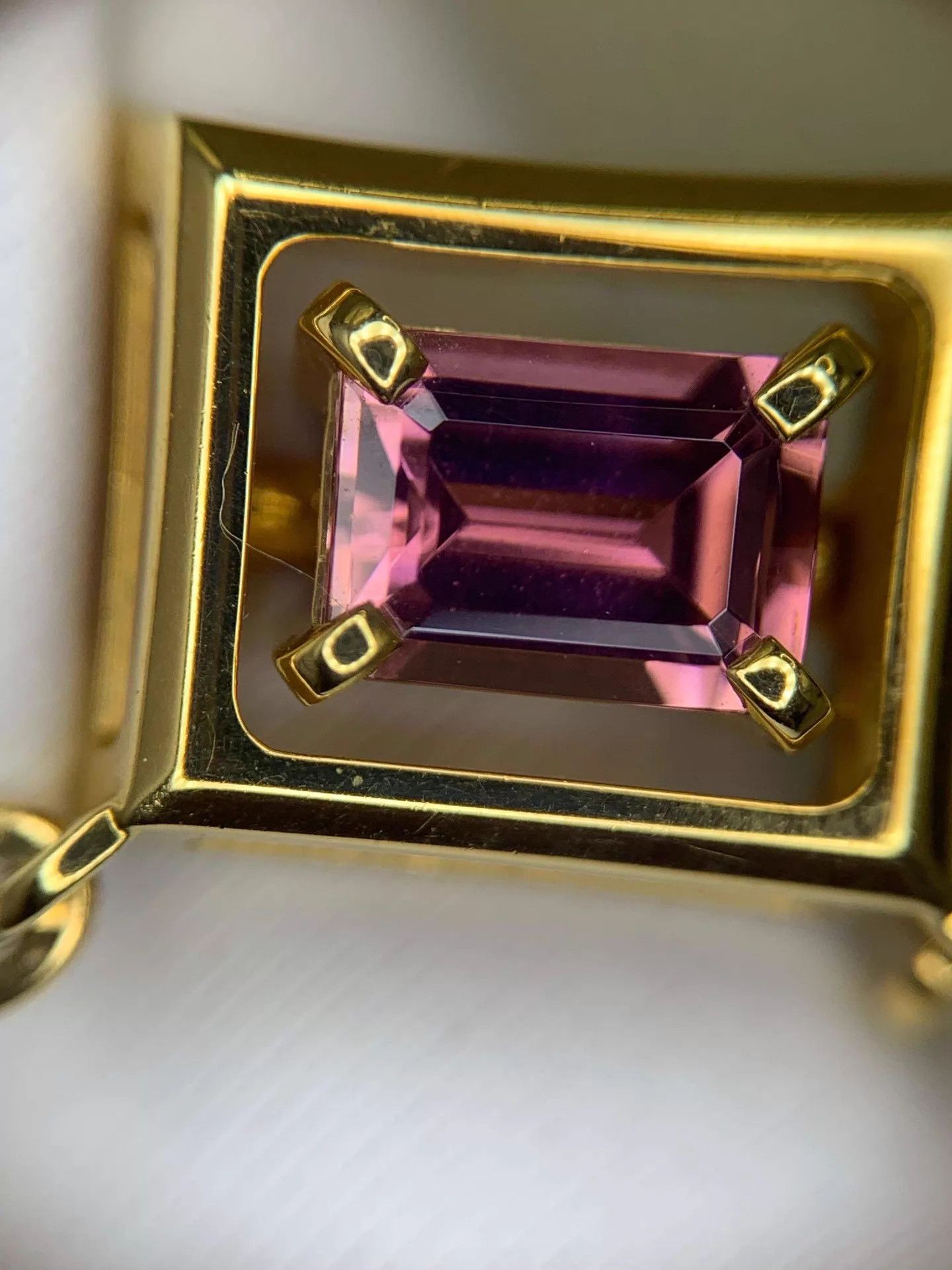 Tiffany & Co. Tiffany Rose Gold Purple Gem U-Necklace 45cm 13.45g Size ONE SIZE - 2 Thumbnail
