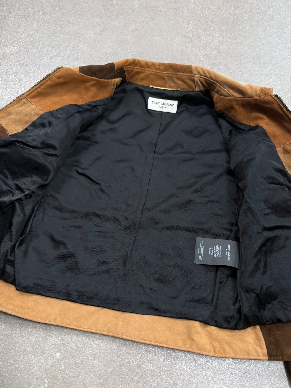 Saint Laurent Paris Saint Laurent Patchwork leather jacket SS2014 Hedi Slimane Size XS / US 0-2 / IT 36-38 - 8 Thumbnail