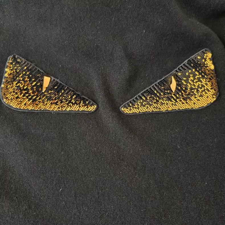 Fendi Fendi High-necked scaled devil cashmere sweater Size US M / EU 48-50 / 2 - 6 Thumbnail