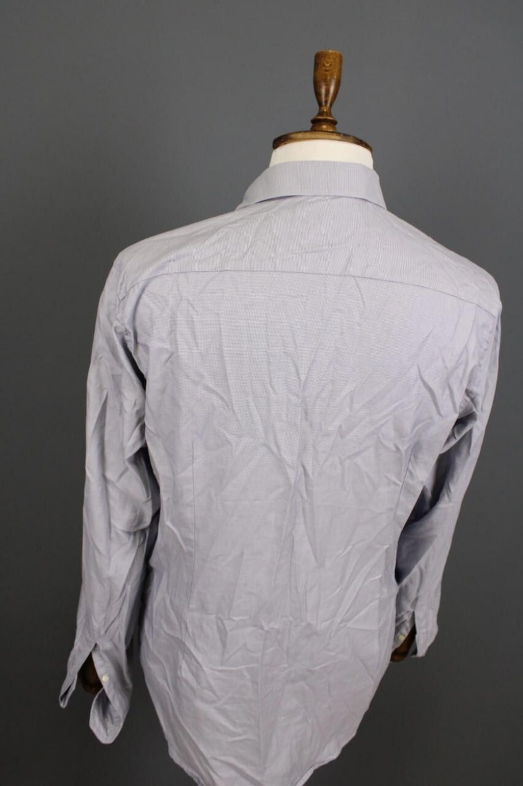 Eton Eton Slim Fit Blue Luxury Dress Shirt Size 43 / 17 / XL Size US M / EU 48-50 / 2 - 9 Thumbnail