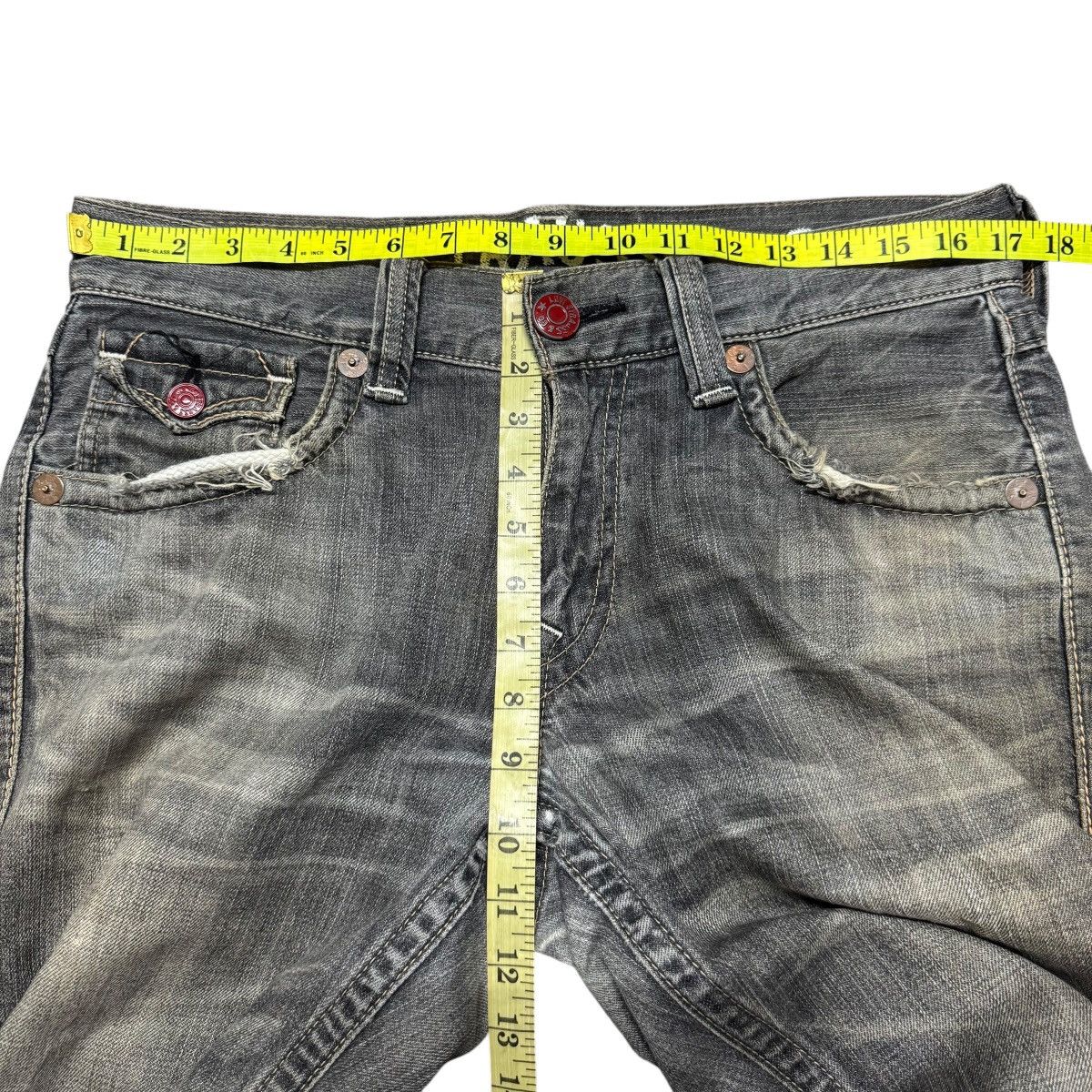 Levi's Vintage Levis 502 Big Pocket Distressed Jeans Size US 34 / EU 50 - 18 Thumbnail