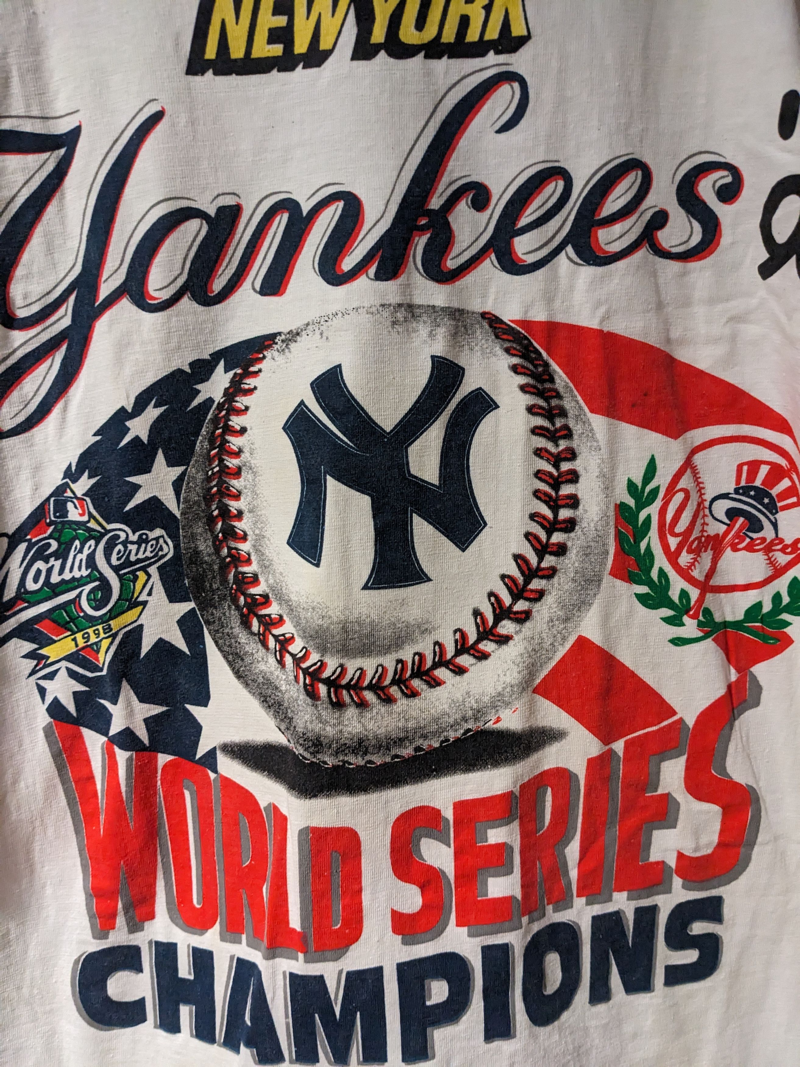 New York Yankees × Vintage Vintage 1998 New York Yankees World Series ChampionT-Shirt Size US XL / EU 56 / 4 - 2 Thumbnail