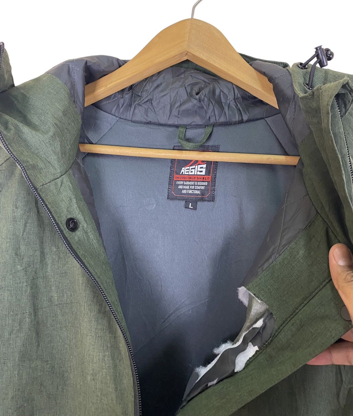 Japanese Brand Japanese Brand Aegis Invicible Shiled Hoodie Size US L / EU 52-54 / 3 - 7 Thumbnail