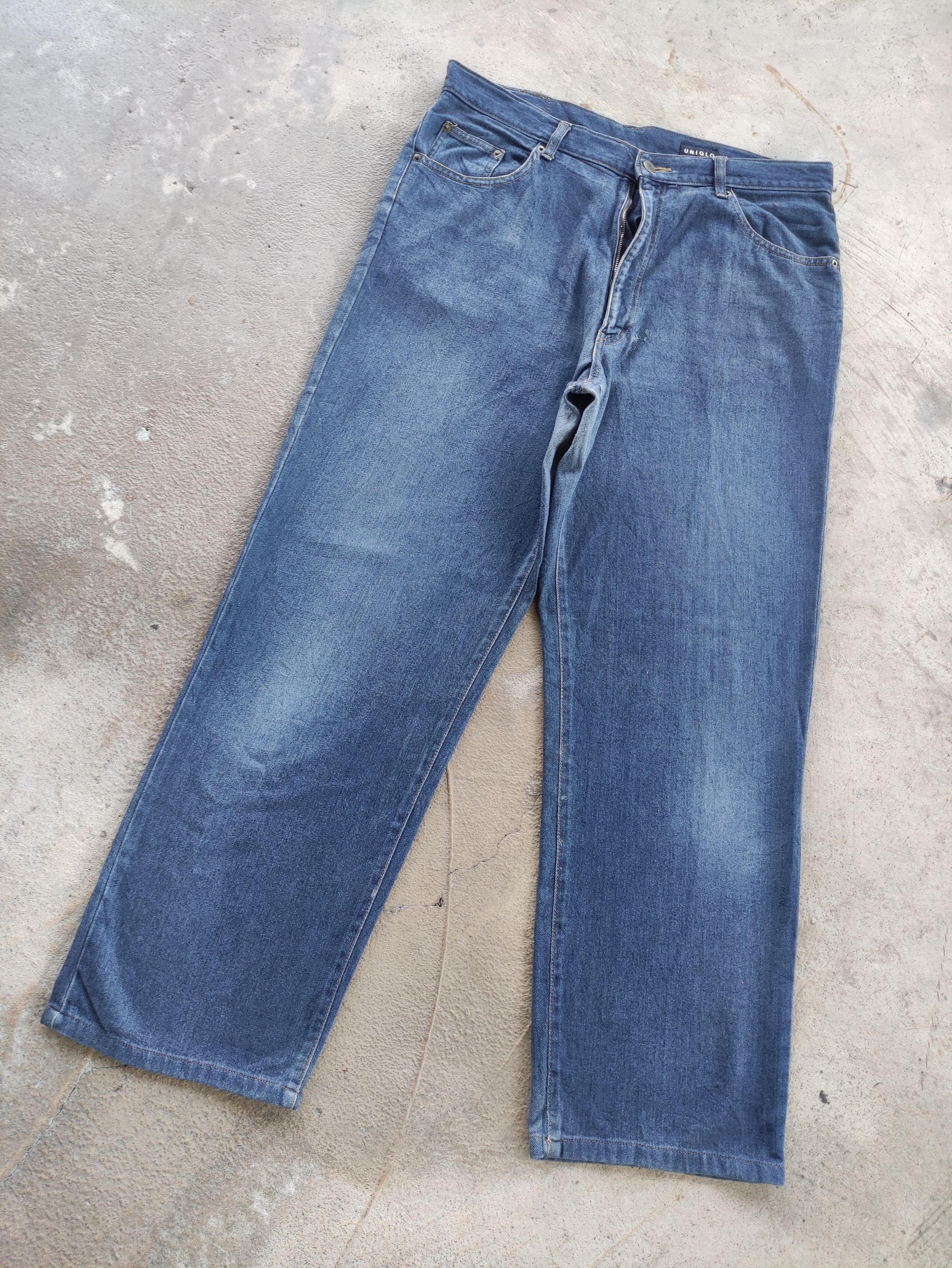 Japanese Brand Vintage Japanese Baggy Jean Distressed Faded Denim Pants Size US 37 - 2 Thumbnail