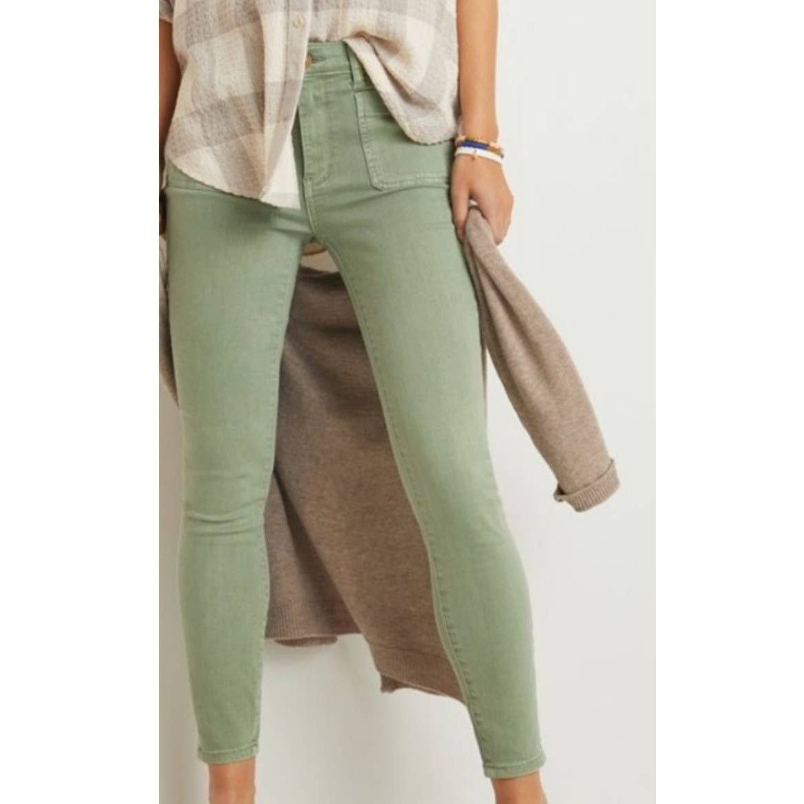 Anthropologie New Anthropologie Pilcro Patch Pocket Skinny Jeans $128 Size 28" / US 6 / IT 42 - 3 Thumbnail