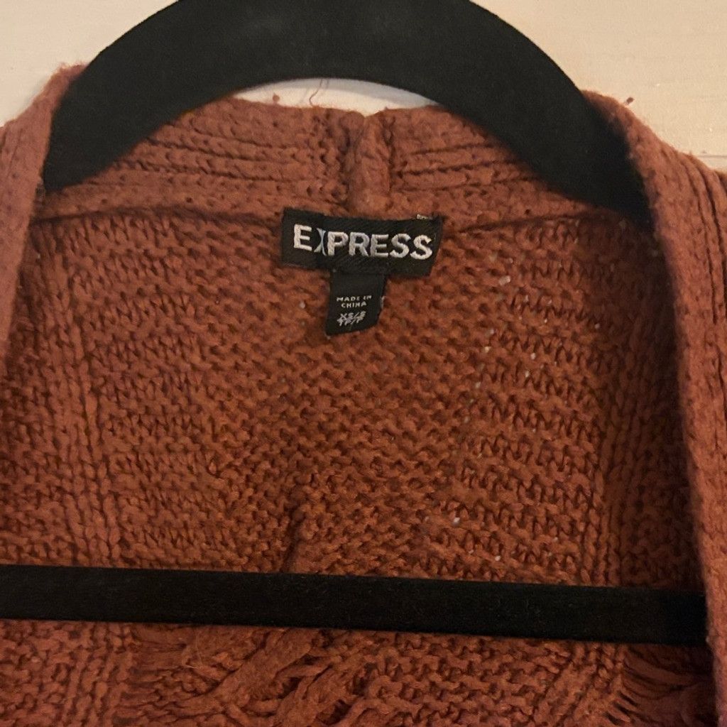 Express Express Warm Burgundy Cardigan | EUC | Sz XS Size XS / US 0-2 / IT 36-38 - 2 Thumbnail