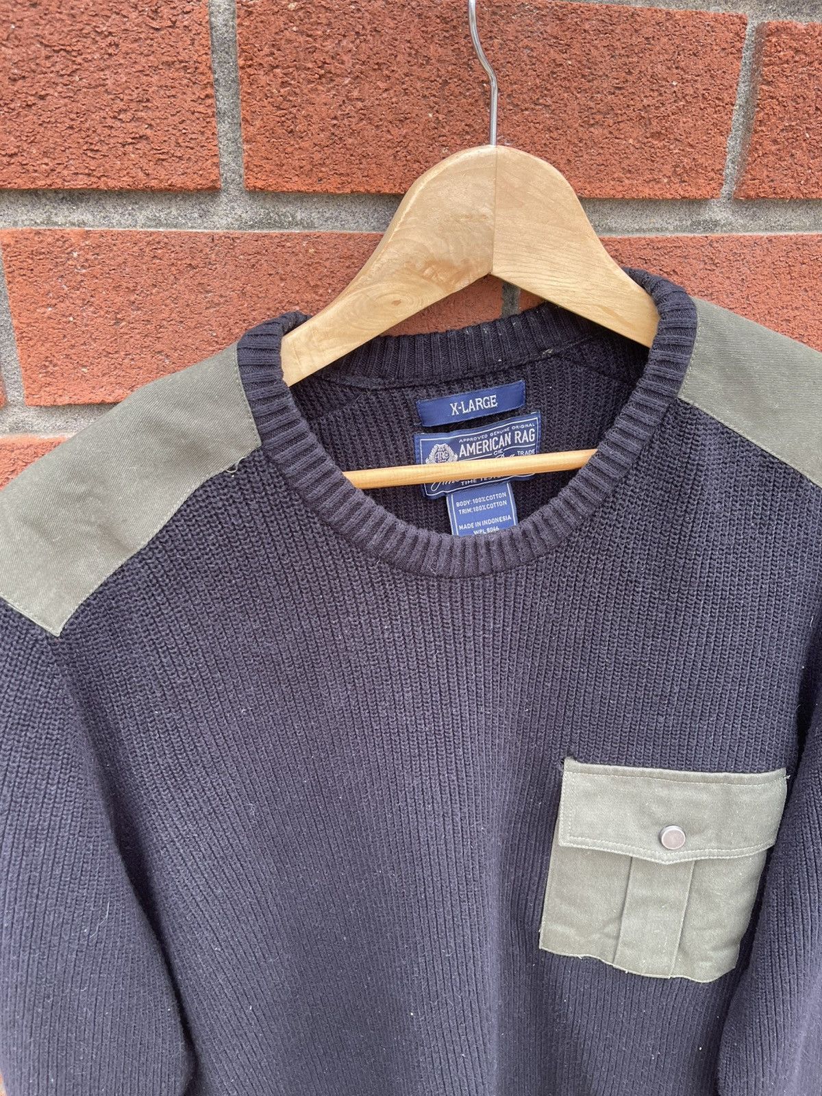 American Rag × Vintage Military Pullover Sweater Size US XL / EU 56 / 4 - 3 Thumbnail