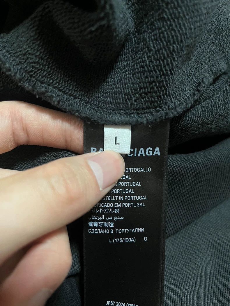 Balenciaga Balenciaga Logo Hoodie in Black Color-2506 Size US L / EU 52-54 / 3 - 5 Thumbnail