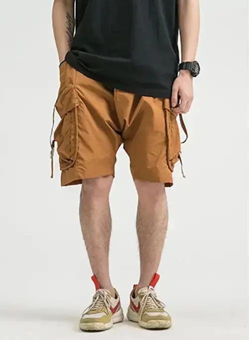 Japanese Brand 20SS Indigo Union Japan Brown Worker Shorts Size US 32 / EU 48 - 3 Thumbnail